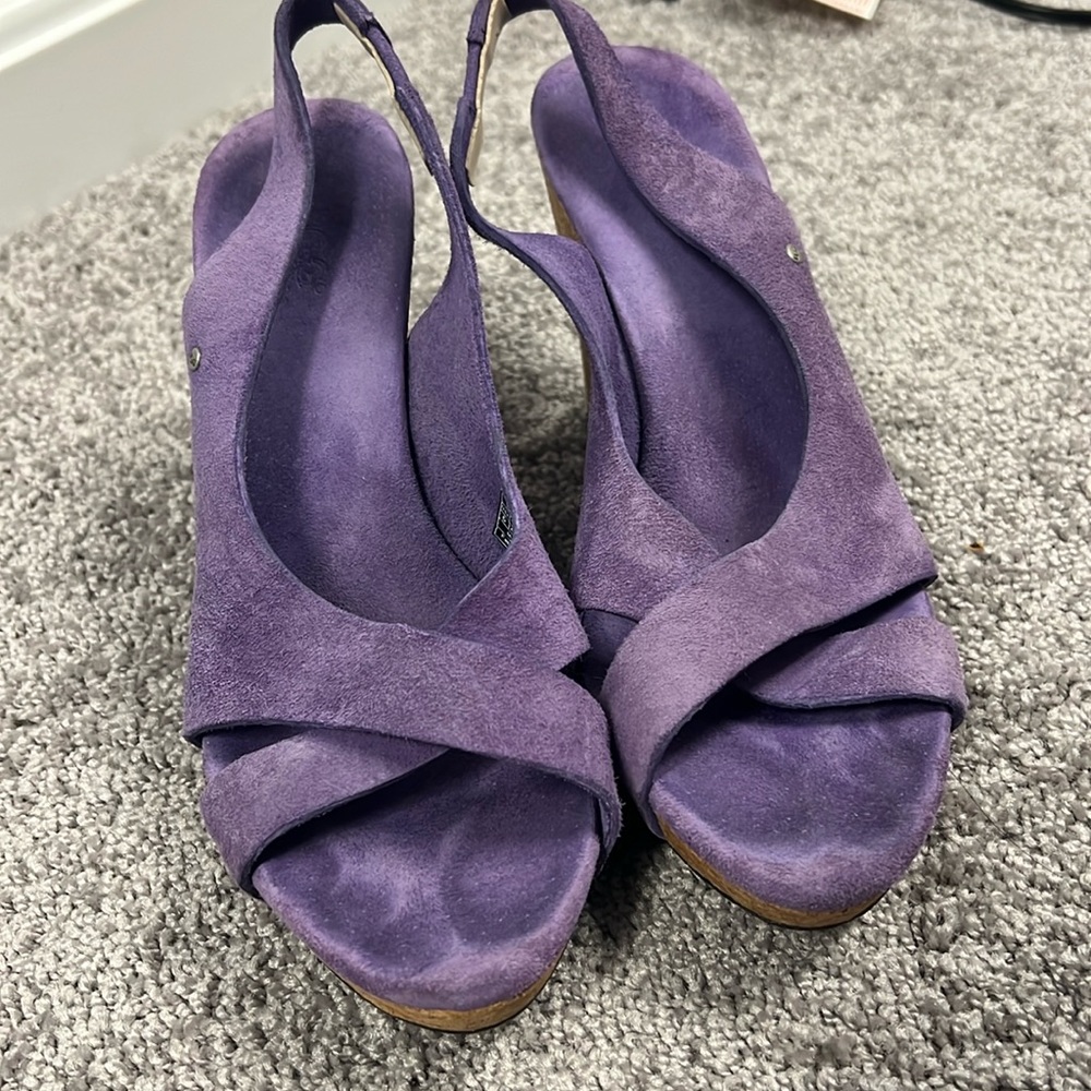 UGG cork hell wedges